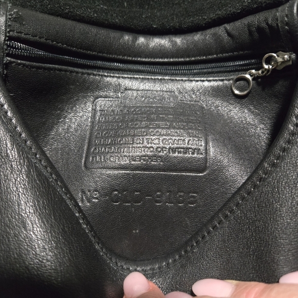 Vintage Coach leather Hippie Flap Bag Crossbody Saddle Purse in Black Style 9135 - Picture 8 of 8